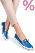 MOCASINI ALBASTRI PIELE NATURALA 1PC07