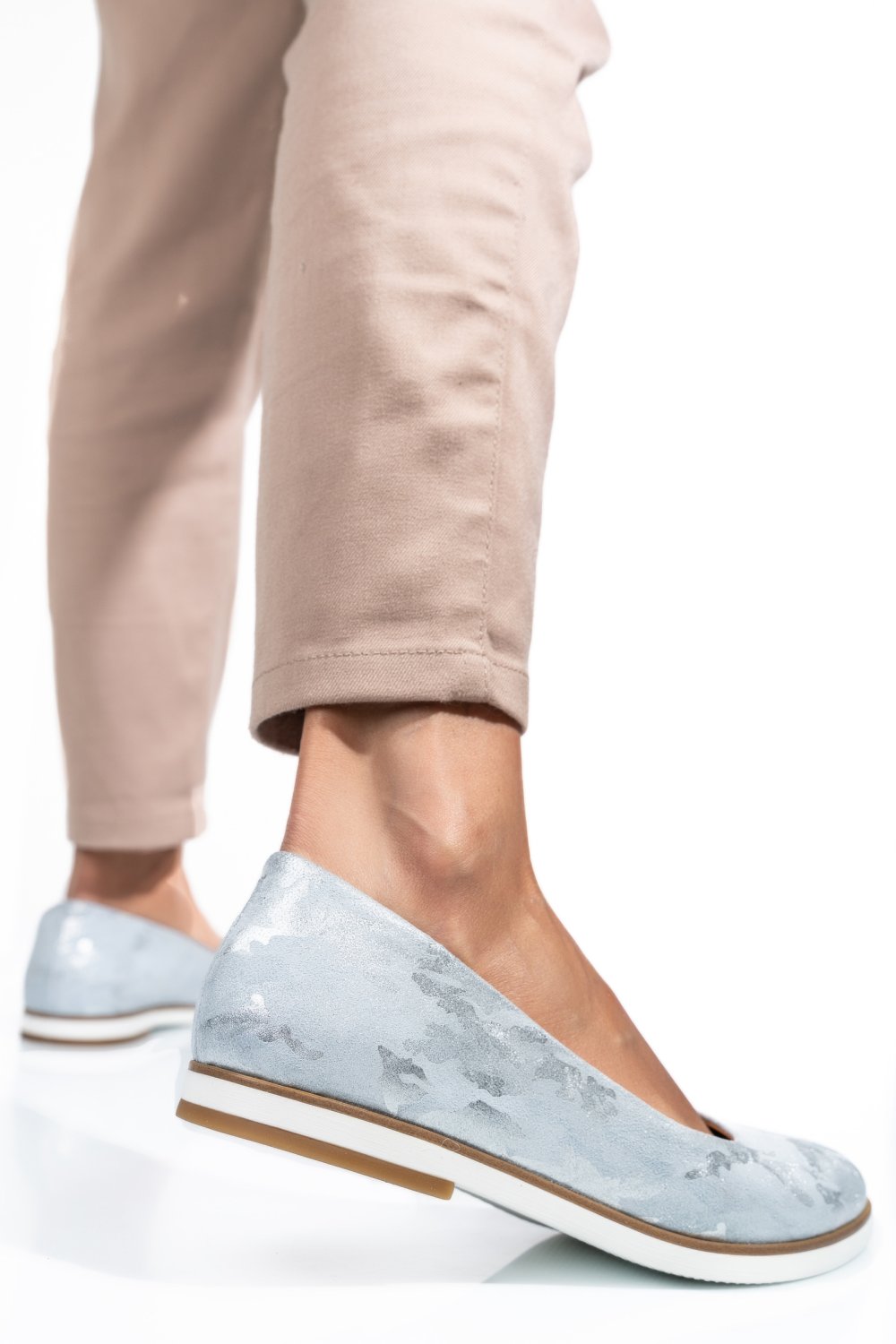 BALERINI BLEU SIDEF PIELE NATURALA 1PC12B