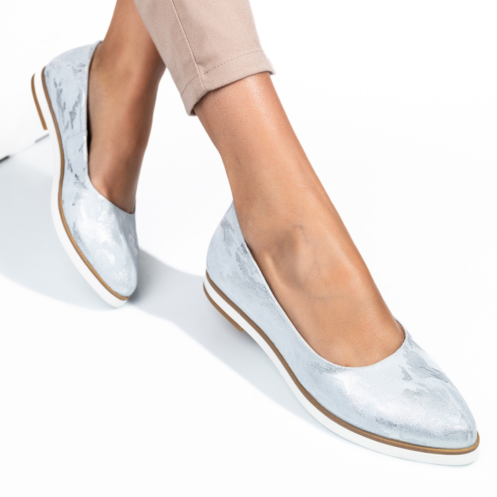 BALERINI BLEU SIDEF PIELE NATURALA 1PC12B