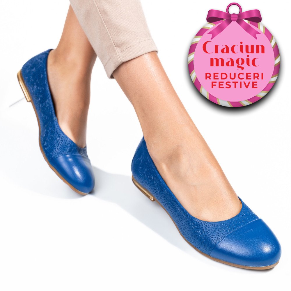 BALERINI ALBASTRI PIELE NATURALA 8PC03