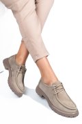 MOCASINI TAUPE PIELE NATURALA INTOARSA 4PC247
