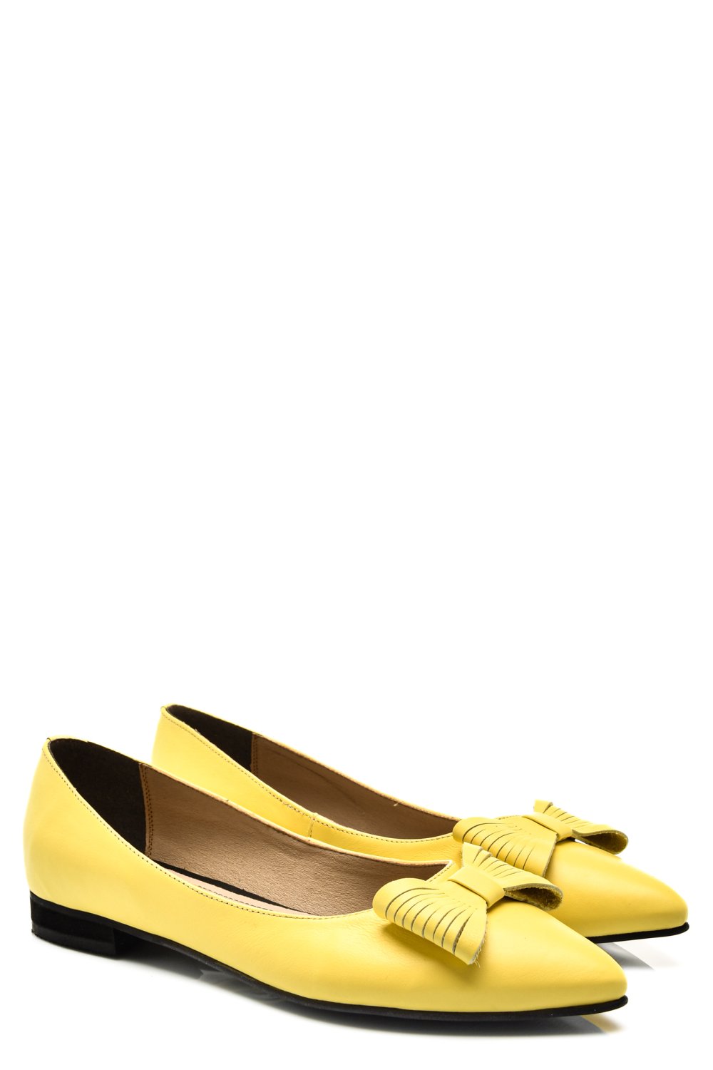 BALERINI GALBENI PIELE NATURALA 3S7708