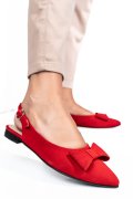 BALERINI ROSII PIELE NATURALA INTOARSA 3S7720B