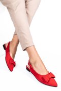 BALERINI ROSII PIELE NATURALA INTOARSA 3S7720B