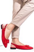 BALERINI ROSII PIELE NATURALA INTOARSA 3S7720B