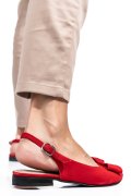 BALERINI ROSII PIELE NATURALA INTOARSA 3S7720B