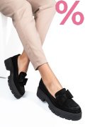 MOCASINI NEGRI PIELE NATURALA INTOARSA 2S77115