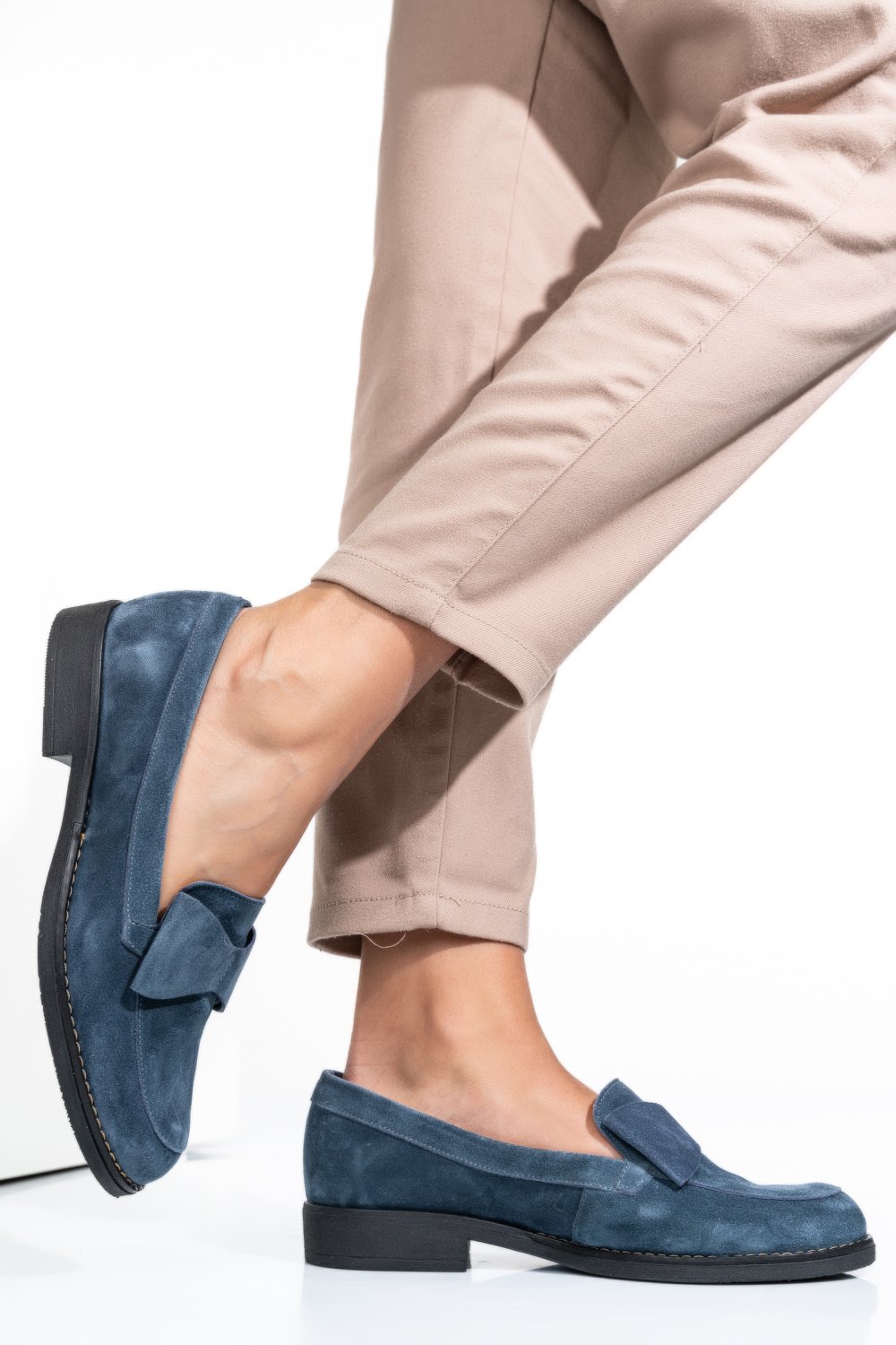 MOCASINI BLEUMARIN PIELE NATURALA INTOARSA 2S77110