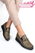 PANTOFI VERZI PIELE NATURALA 4S7747
