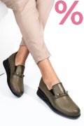 PANTOFI VERZI PIELE NATURALA 4S7747