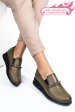 Pantofi verzi piele naturala 4s7747