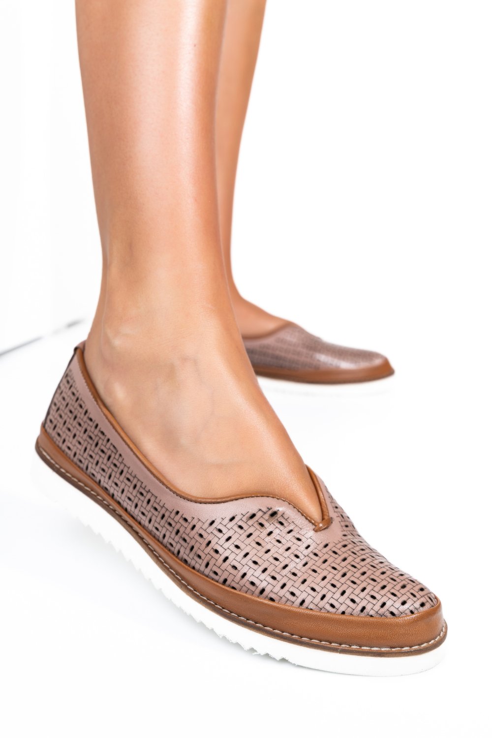 MOCASINI MOV PIELE NATURALA 1PC26