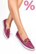 Mocasini mov piele naturala 1pc07b