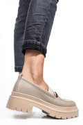MOCASINI BEJ PIELE NATURALA IPCBM011
