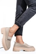 MOCASINI BEJ PIELE NATURALA IPCBM011