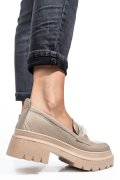 MOCASINI BEJ PIELE NATURALA IPCBM022