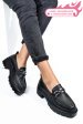 Mocasini negri piele naturala ipcbm017
