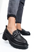 MOCASINI NEGRI PIELE NATURALA IPCBM017
