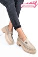 Mocasini bej piele naturala ipcbm013
