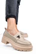 MOCASINI BEJ PIELE NATURALA IPCBM013