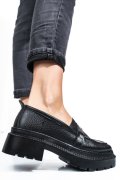 MOCASINI NEGRI PIELE NATURALA IPCBM015