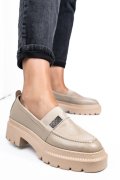 MOCASINI BEIGE PIELE NATURALA IPCBM014