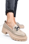 MOCASINI BEJ PIELE NATURALA IPCBM020