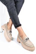 MOCASINI BEJ PIELE NATURALA IPCBM018