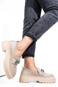 MOCASINI BEJ PIELE NATURALA IPCBM018