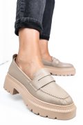 MOCASINI BEJ PIELE NATURALA IPCBM026
