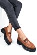 Mocasini maro piele naturala ipcbm005