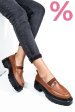 Mocasini maro piele naturala ipcbm005