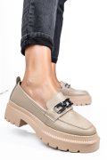MOCASINI BEJ PIELE NATURALA IPCBM003