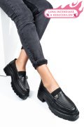 MOCASINI NEGRI PIELE NATURALA IPCBM012