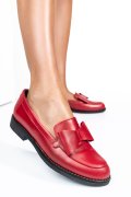 MOCASINI ROSII FEMEI PIELE NATURALA 2S77110