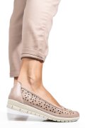 MOCASINI ROZ PIELE NATURALA 1PC24