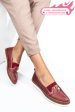 Mocasini rosii piele naturala 1pc26