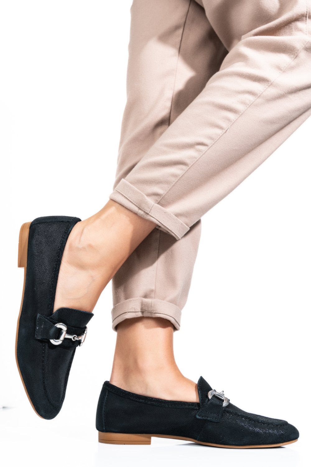 MOCASINI FEMEI PIELE NATURALA BLEUMARIN WS-263R19