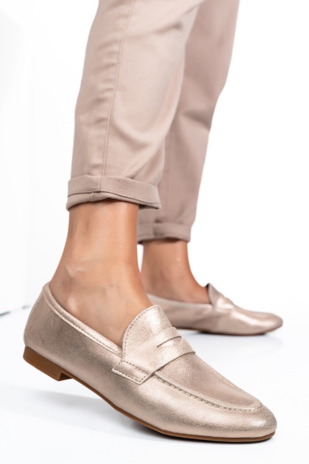 MOCASINI FEMEI PIELE NATURALA ROZ SIDEF WS-263R17