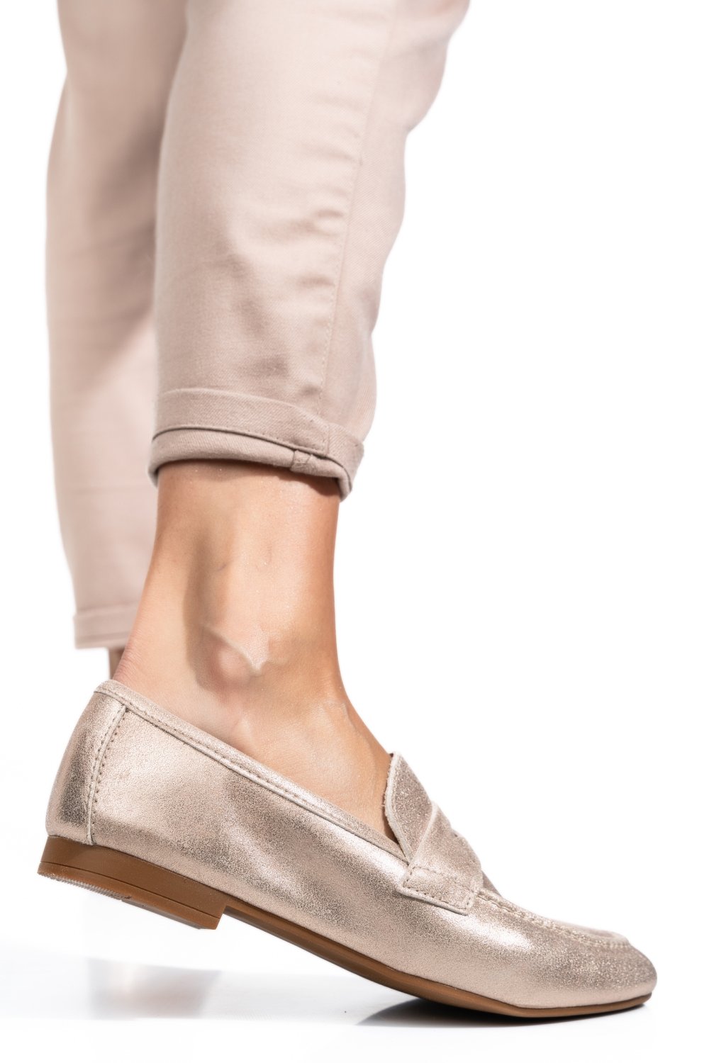 MOCASINI FEMEI PIELE NATURALA ROZ SIDEF WS-263R17