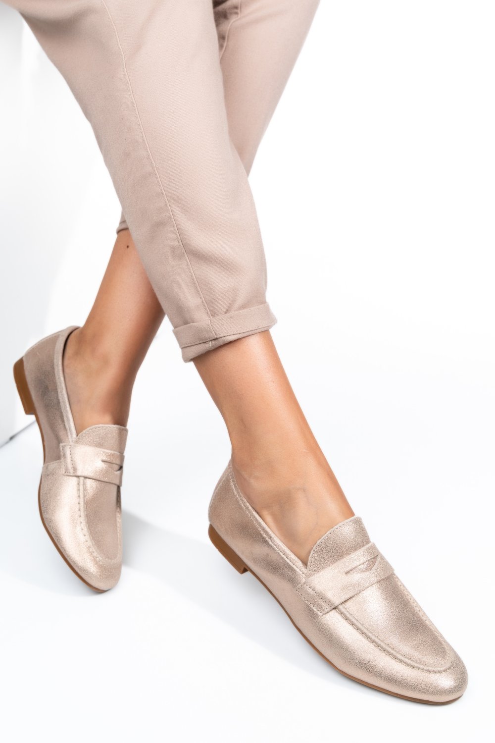 MOCASINI FEMEI PIELE NATURALA ROZ SIDEF WS-263R17