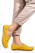 MOCASINI GALBENI PIELE NATURALA INTOARSA WM424R01