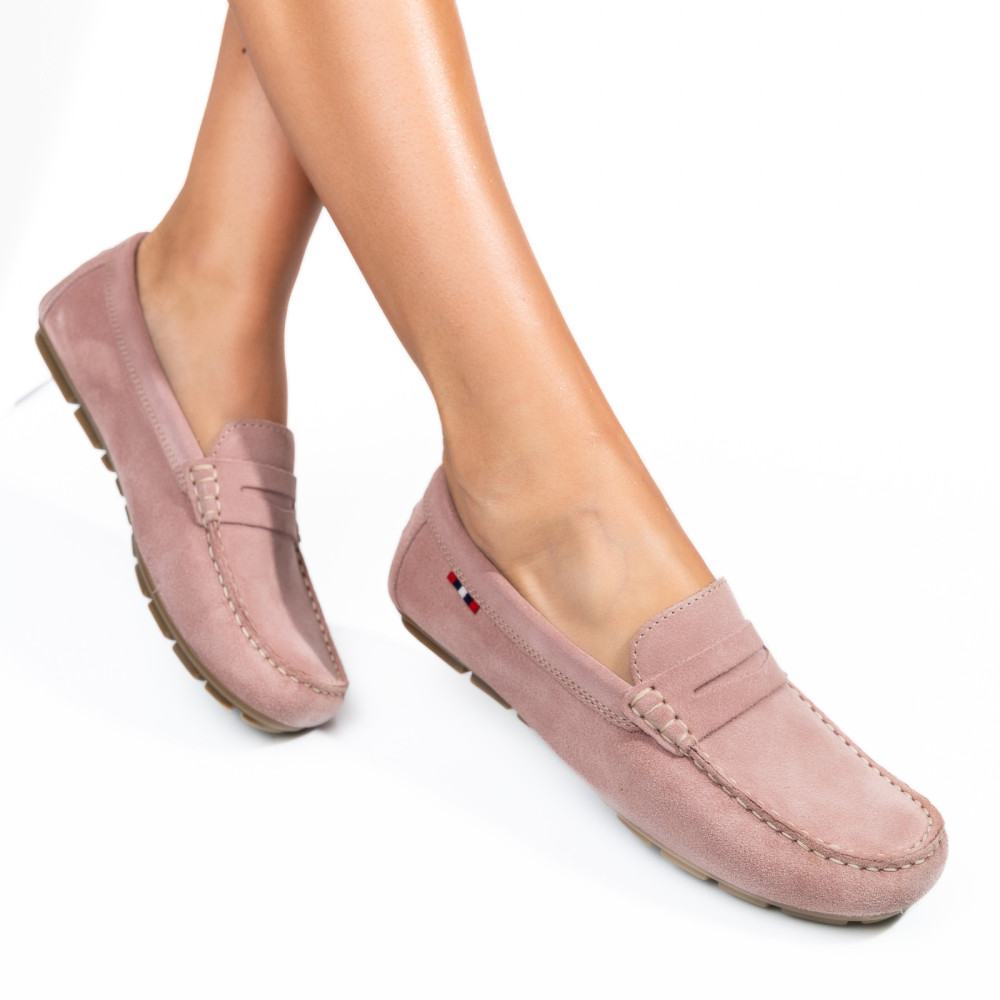 MOCASINI MOV PIELE NATURALA INTOARSA WM424R01