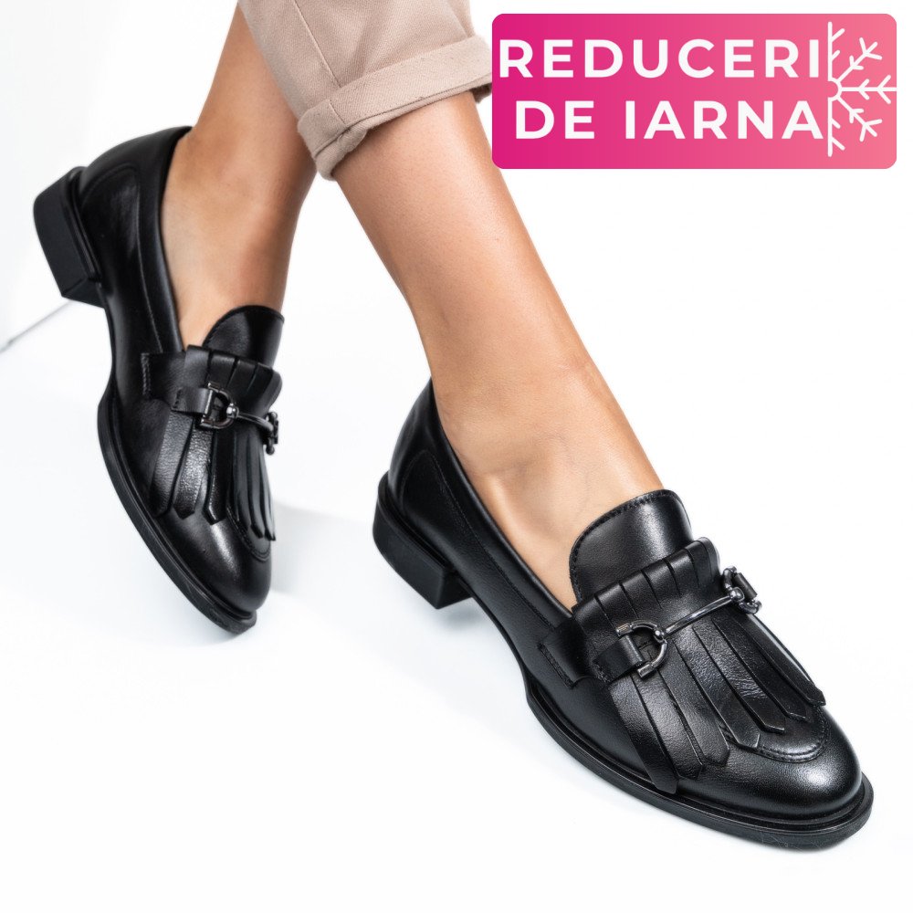 MOCASINI NEGRI PIELE NATURALA 4S7752