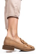 MOCASINI BEJ PIELE NATURALA 4S7752