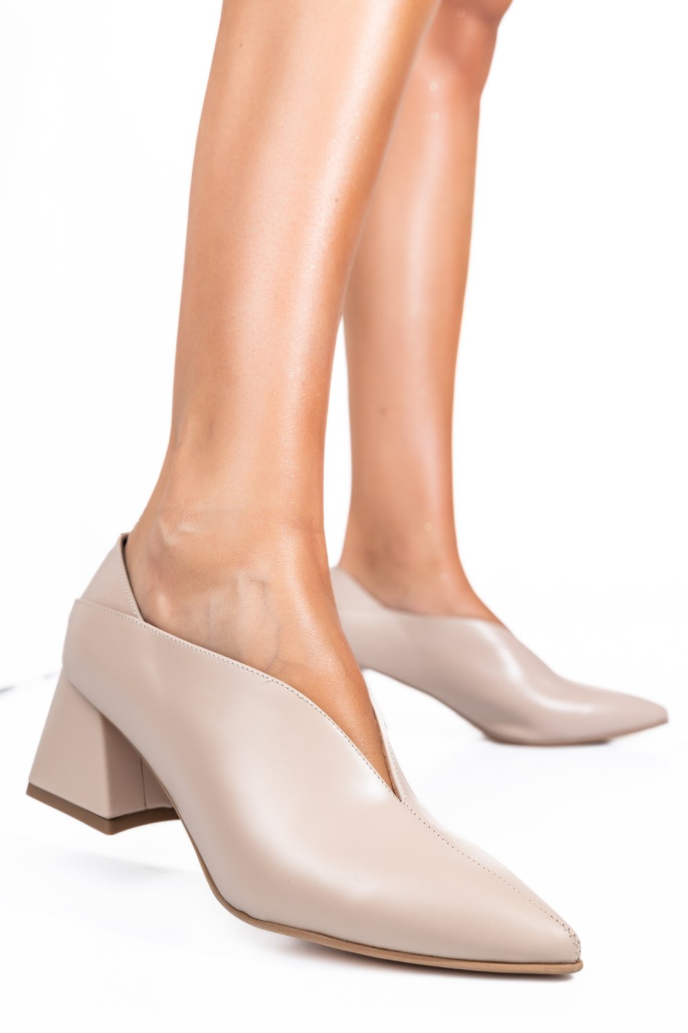 PANTOFI NUDE PIELE NATURALA 1S77667