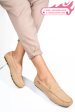 Mocasini camel piele naturala intoarsa wm424r01