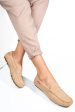 Mocasini camel piele naturala intoarsa wm424r01