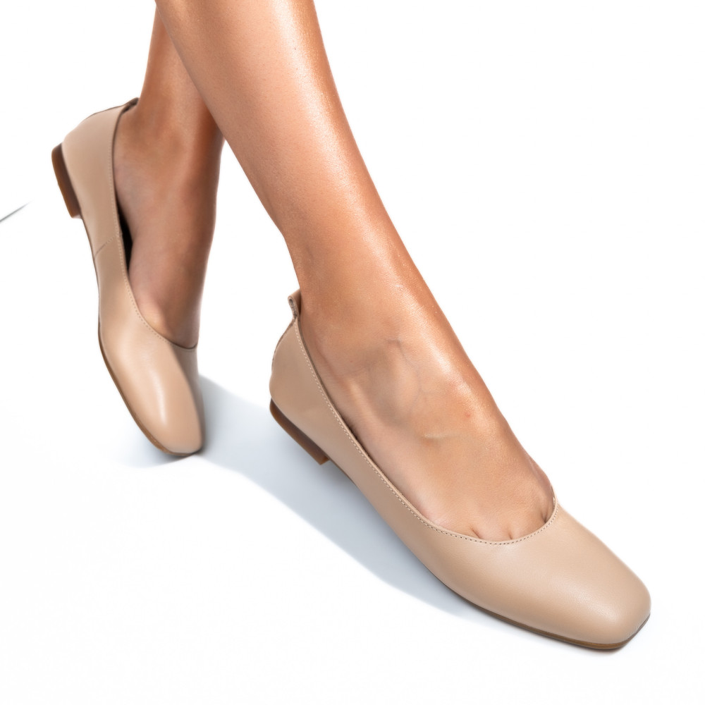 BALERINI BEJ PIELE NATURALA E2325414
