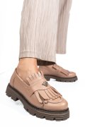 MOCASINI DAMA PIELE NATURALA ROZ 3S7795